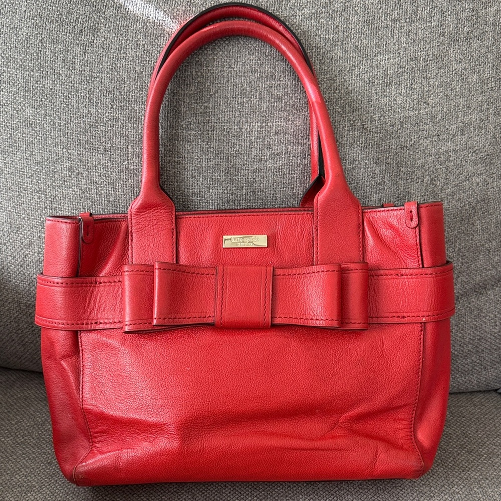 Kate Spade Cherry Red Bow Satchel